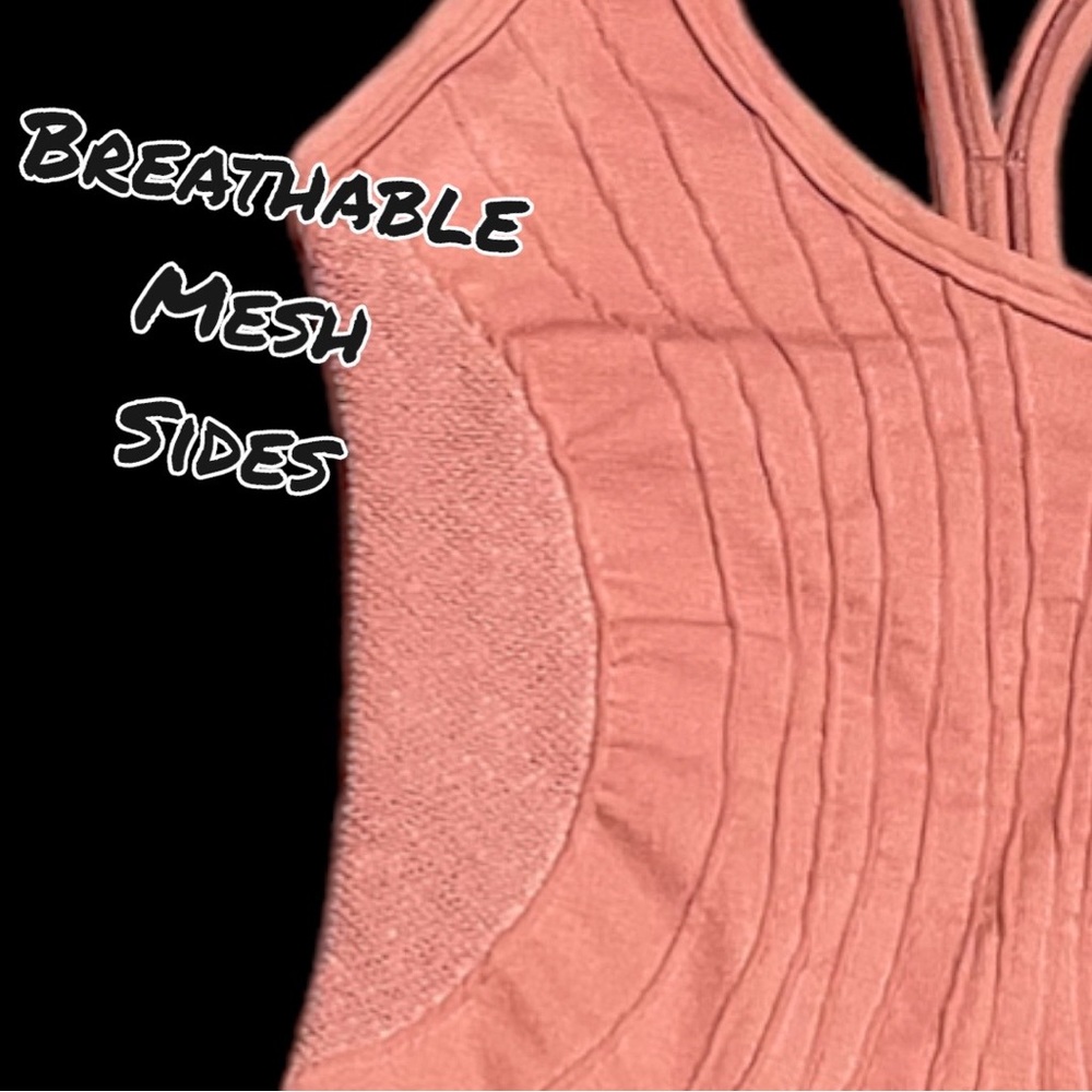 NWOT FP Movement bodysuit in apricot with light maroon and brown accents XS/S - Picture 8 of 12
